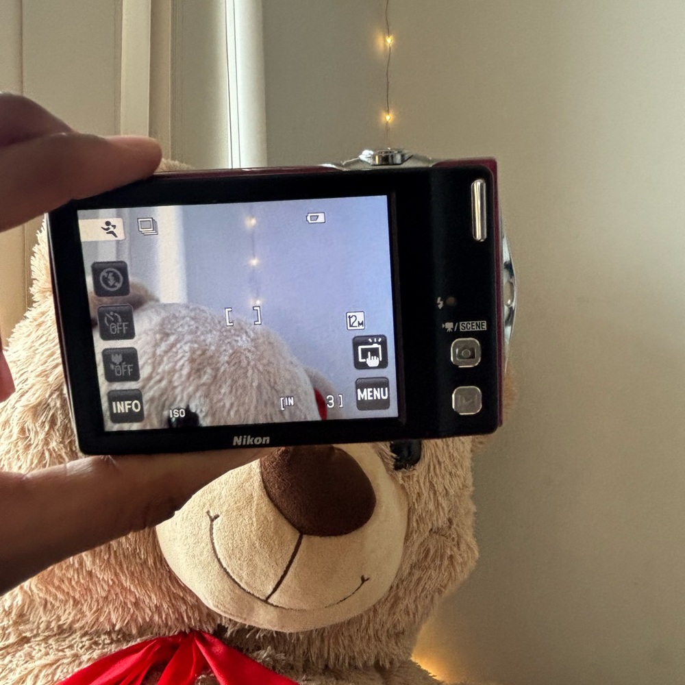 Nikon Red Digital Camera Compact Point-and-Shoot - Picture 11 of 11